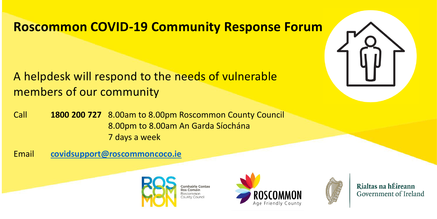 Community Support Helpline with two logos Community Support Helpline with two logos