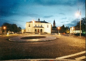 Roscommon Courthouse By Night