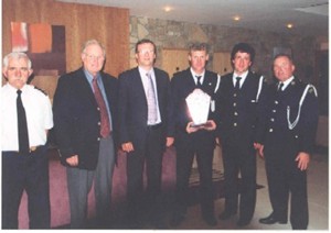 Winners and plaque